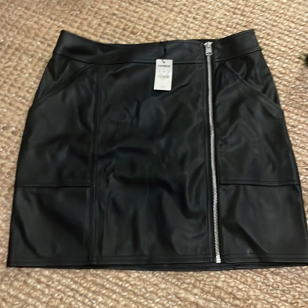 Express pleather skirt